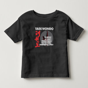 Taekwondo Tenets Martial Arts Tae kwon do Toddler T-shirt