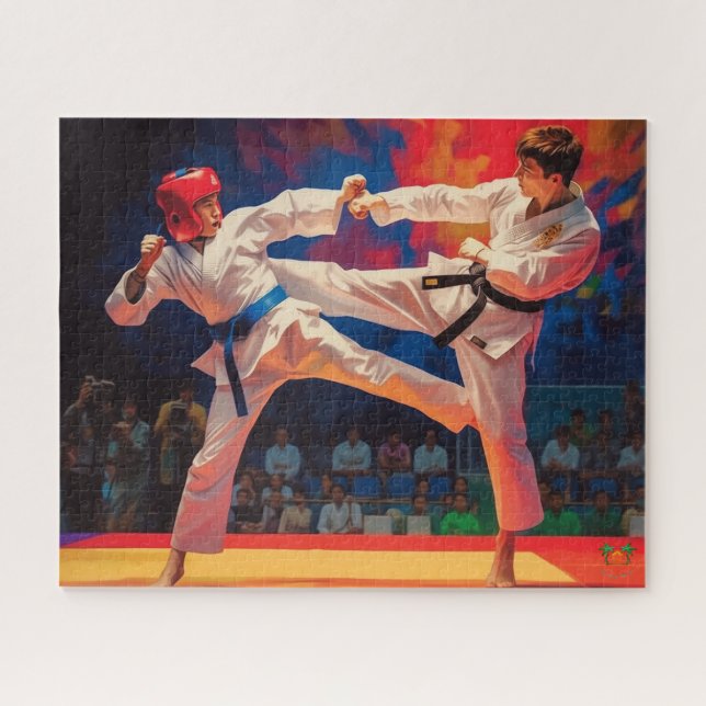 Taekwondo Throwdown: Sparring Showdown  Jigsaw Puzzle (Horizontal)