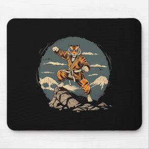 Taekwondo Tiger Mount Fuji Jiu-jitsu Kickboxing Ti Mouse Pad