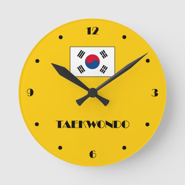 Taekwondo Wall Clock (Front)