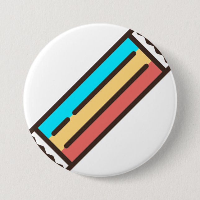 taffy 3 inch round button (Front)