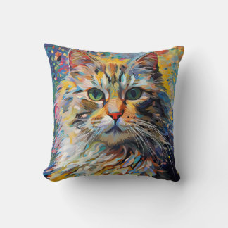 Taffy the Cat Throw Pillow