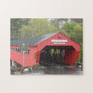 Taftsville Covered Bridge, Vermont Jigsaw Puzzle