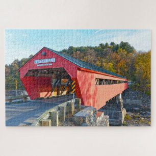 Taftsville Covered Bridge, Vermont Jigsaw Puzzle