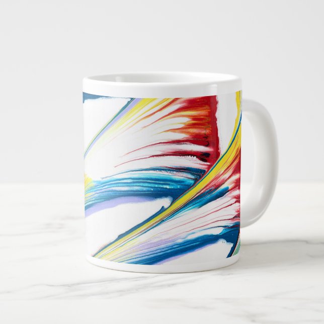 Tag Along 3 Wild Striped Abstract Drink Mug (Front Right)