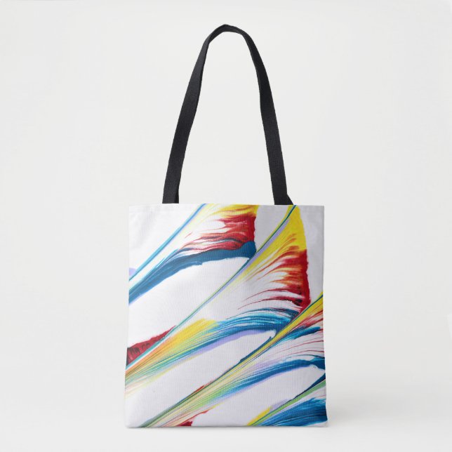 Tag Along 3 Wild Striped Abstract Tote Bag (Front)