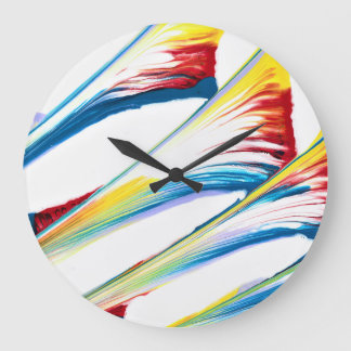 Tag Along 3 Wild Striped Abstract Wall Clock