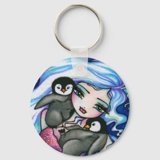 "Tag Alongs" Mermaid Baby Penguins Fantasy Fairy Keychain