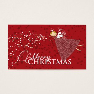 Tag cadeau de Noël Fée Whimsical Snowflakes