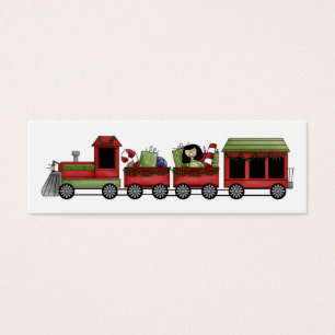 Tag cadeau de train de vacances
