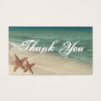 Tag Cadeau Merci de mer Starfish