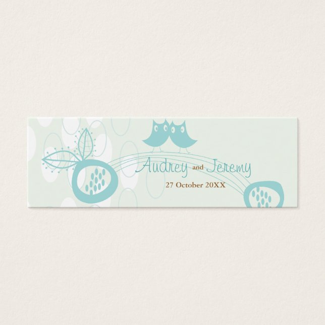 Tag Cadeau Merci Personnalisé En Amour / (Devant)