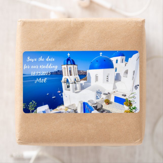 Tag cadeau Santorini (En situation)