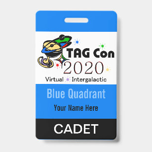 TAG Con 2020 - Blue Quadrant - Cadet Badge