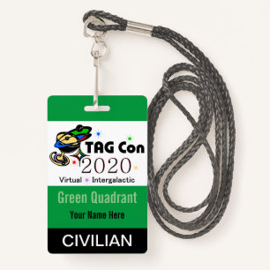 TAG Con 2020 - Green Quadrant - Civilian Badge