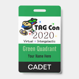 TAG Con 2020 - Quadrant Vert - Badge de Cadet