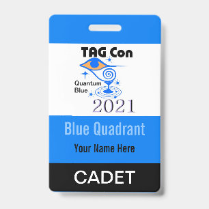 TAG Con 2021 - Blue Quadrant - Cadet Badge
