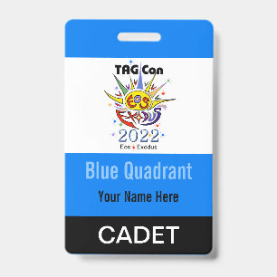 TAG Con 2022 - Blue Quadrant - Cadet Badge