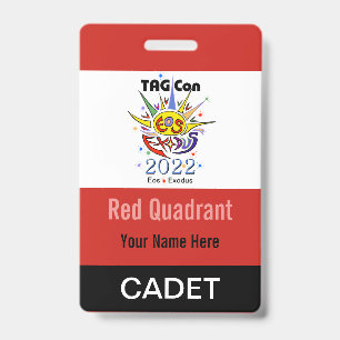 TAG Con 2022 - Red Quadrant - Cadet Badge