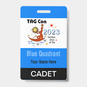 TAG Con 2023 - Blue Quadrant - Cadet Badge