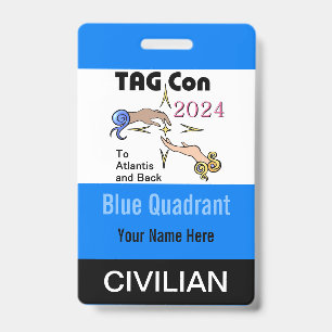 TAG Con 2024 - Blue Quadrant - Civilian Badge