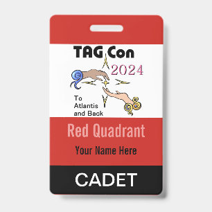TAG Con 2024 - Red Quadrant - Cadet Badge