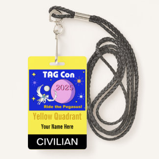 TAG Con 2025 - Yellow Quadrant - Civilian Badge