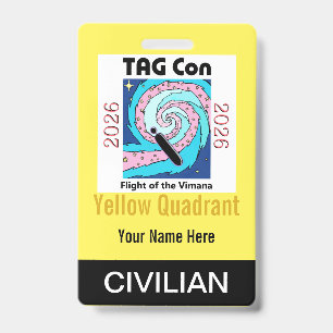 TAG Con 2026 - Quadrant Jaune - Badge Civil