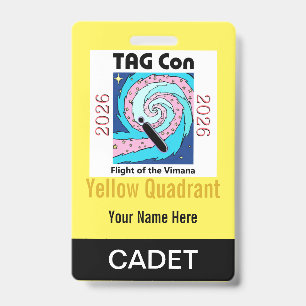 TAG Con 2026 - Yellow Quadrant - Cadet Badge