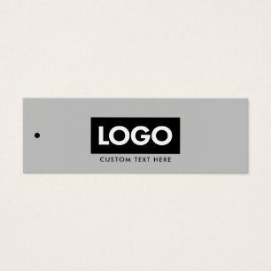 Tag de hang du logo commercial gris moderne Étique