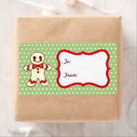 Tag de Noël sucre Cookie Cadeau Étiquette