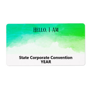 Tag de nom de papier de groupe personnalisé Turquo