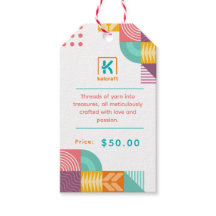 Tag de prix et Étiquette d'affaires pour les arts 