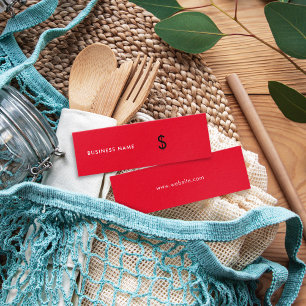 Tag de prix rouge simple et brillant