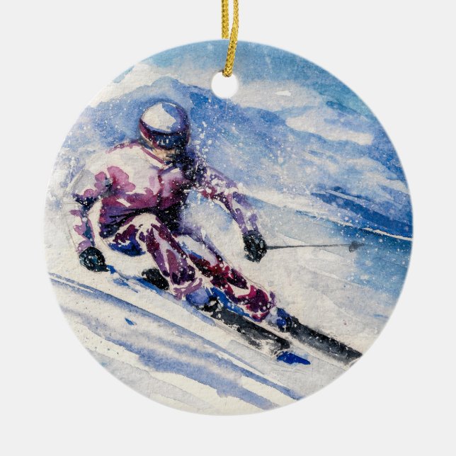Tag de ski / Ornement (Devant)