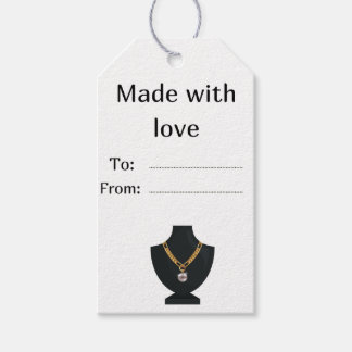 Tag for jewellery. Jewellery label