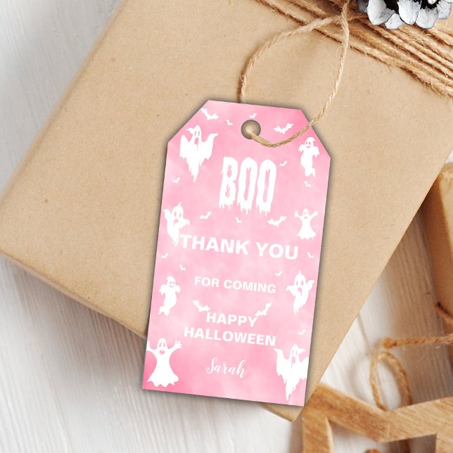 Tag Halloween, étiquette cadeau d'anniversaire Hal (Halloween Tag, Halloween Birthday Gift Tag)