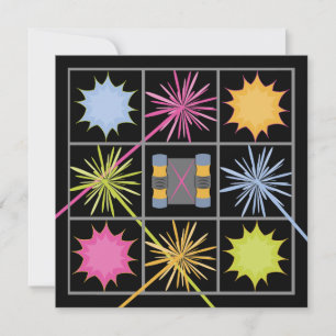Tag laser Invitations de fête d'anniversaire
