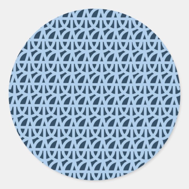 tag_logo_pattern_5 - Customized Classic Round Sticker (Front)