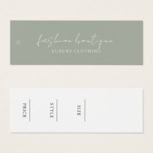 Tag minimaliste Étiquette de vêtements d'affaires