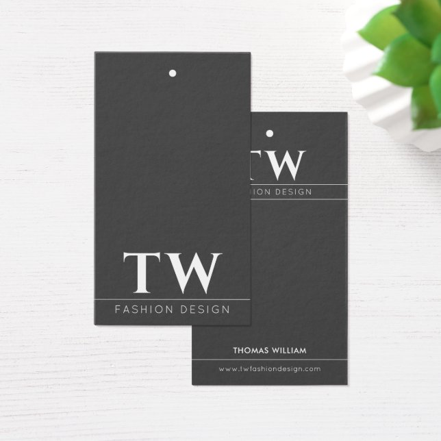 Tag noir du concepteur de mode (Bureau)