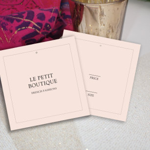 Tag Prix de couture minimaliste Carré