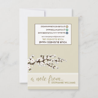 TAG Styliste Cherry Blossoms Cartes pour notes (pe