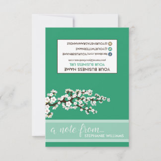 TAG Styliste Cherry Blossoms Cartes pour notes (ve