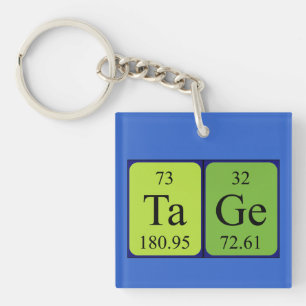 Tage periodic table name keyring