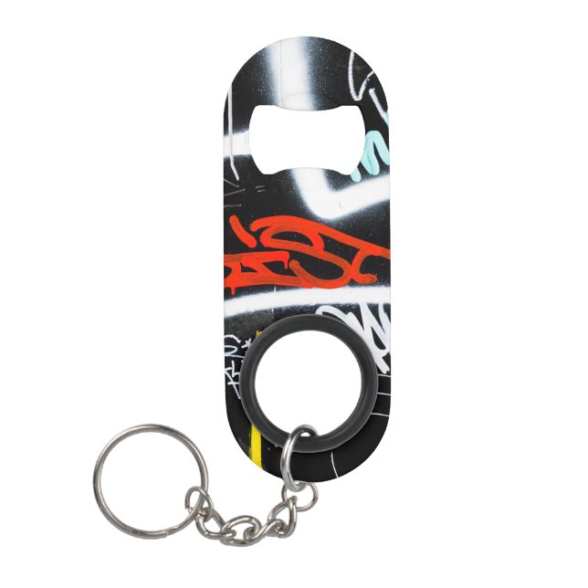 tagged keychain bottle opener (Front)
