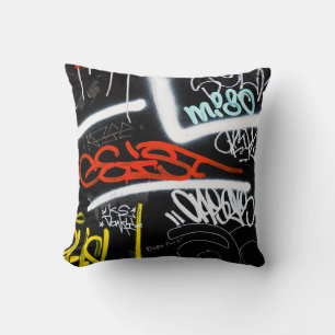 tagged throw pillow