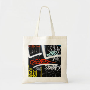 tagged tote bag