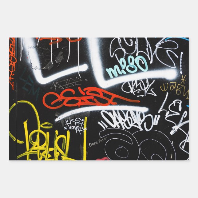 tagged wrapping paper sheet (Front)