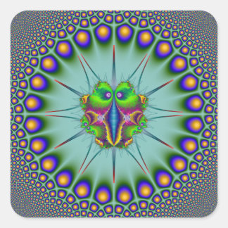 Taggert Bug in 24 Point Circular Frame Square Sticker